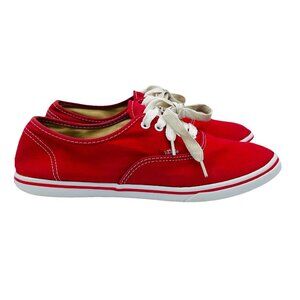Vans Shoes Womens Size 9.5 Mens 8 Red Off The Wall Comfort Lace Up Sneakers